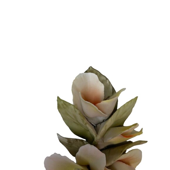 Vintage Golden Crown E&R Italy Porcelain Yellow Flower on Stems - Picture 2 of 6